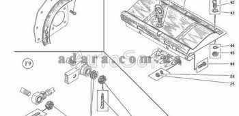 Схема жатки ЖКС01.000, ЖКС01.000-01 3 Нива СК-5М
