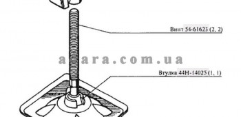 Схема опори жатки Нива СК-5М