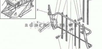 Схема клапана заднього 54-8-9В Нива СК-5М