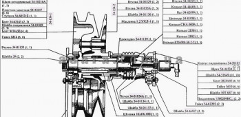Схема блоку ведучого варіатора Нива СК-5М