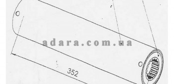 Схема валика середнього МА928-01.570 жатки ПСП-10