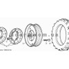 Схема колеса заднього Т40М-3107150