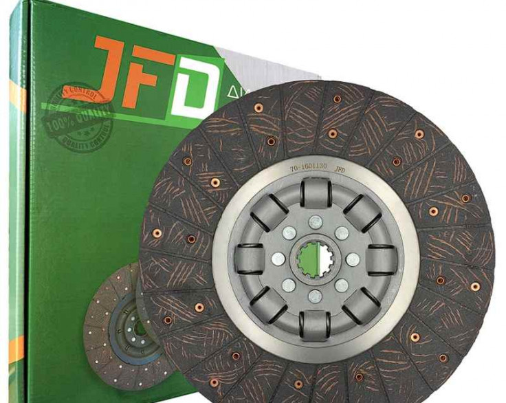 Диск сцепления МТЗ (на метал пружинах с асбестовыми накладками) JFD Диск сцепления МТЗ (на метал пружинах с асбестовыми накладками) JFD