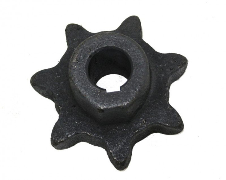 Звездочка z-7 шнека зернового и колоссового односторонняя, шаг цепи 38, d=25 Звездочка z-7 шнека зернового и колоссового односторонняя, шаг цепи 38, d=25