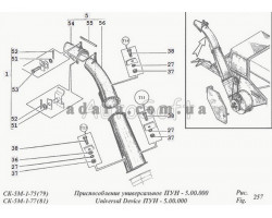 Схема пристосування універсального 5 Нива СК-5М