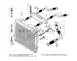 Схема системи охолодження двигуна К-700А