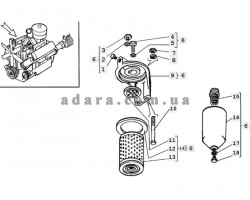 87) ЯМЗ-238АК - Фильтр тонкой очистки топлива