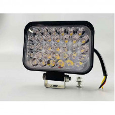 Фара LED прямокутна 99W, ближній + дальній, 33 led діода, 6500K