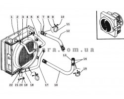 129) Моторно - силовая установка - Трубопровод радиаторов