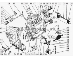 125) Моторно - силовая установка комбайна для СМД-31А 2