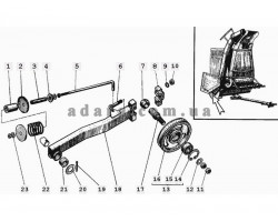 290) Измельчитель - Ролик натяжной привода вентилятора