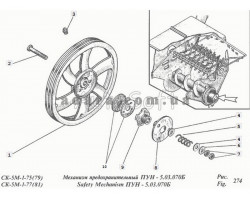 Схема механізму запобіжного Нива СК-5М