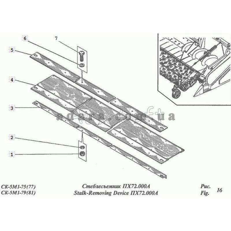 Стеблесъемник ПХ72.000А