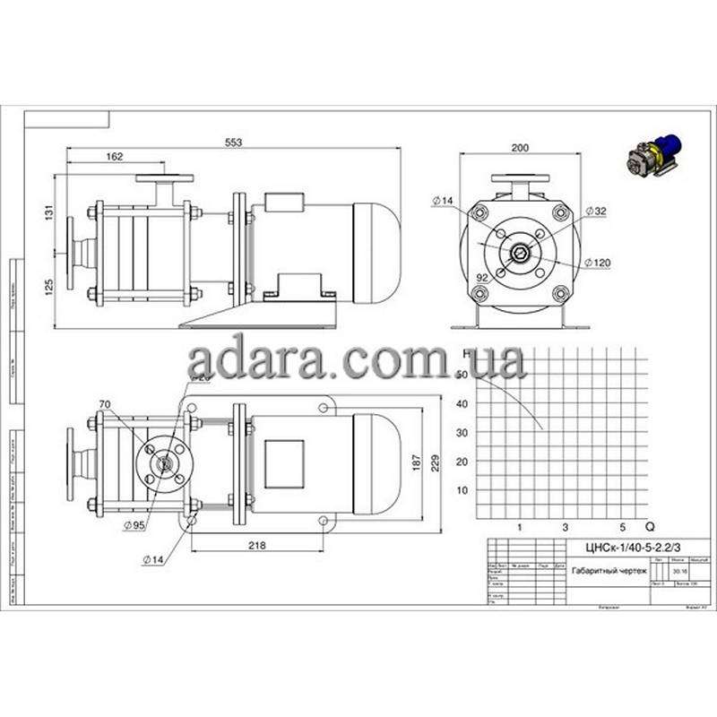 Насос центробежный секционный ЦНСк-1-40 (ЦНС-1/40) нержавейка