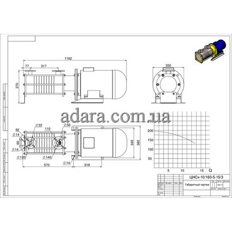 Насос центробежный секционный ЦНСк-10-160 (ЦНС-10/160) нержавейка
