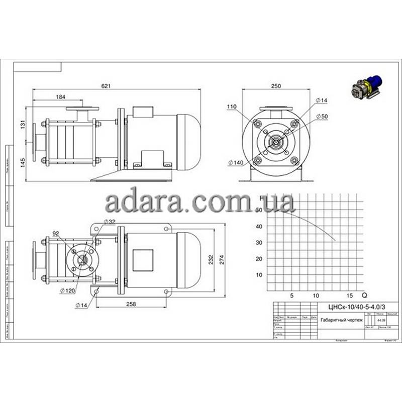 Насос центробежный секционный ЦНСк-10-40 (ЦНС-10/40) нержавейка
