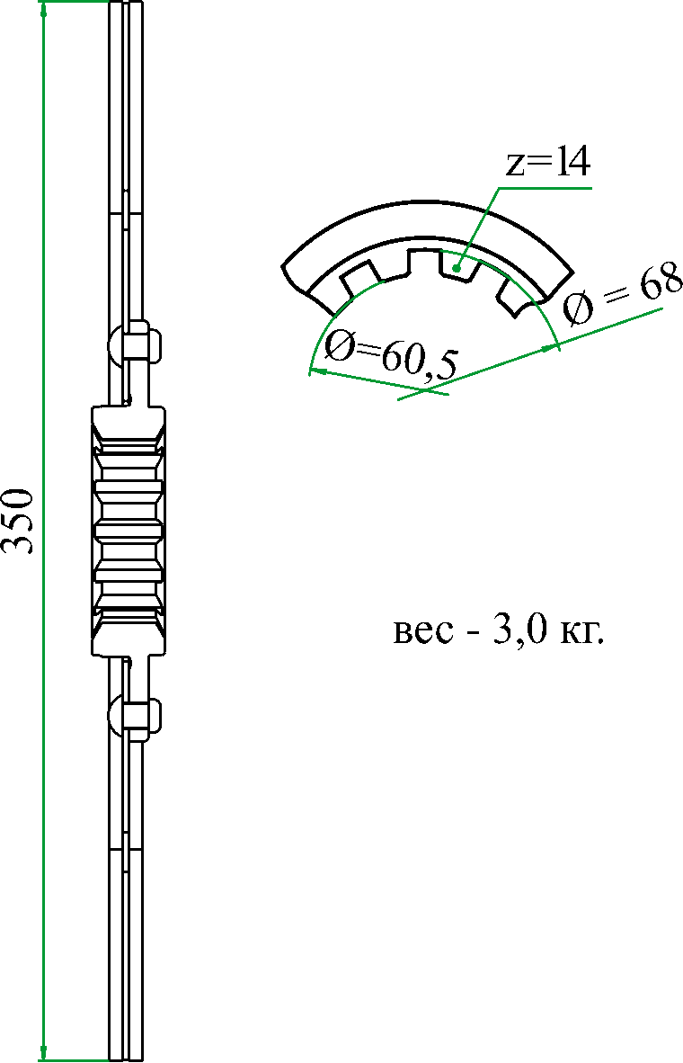 размеры диска сцепления А-41 жесткого