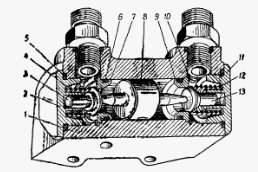 Схема клапана запірного Т-150 151.40.055